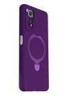 Mey İthalat®   Redmi Note 12 Pro 4G Regal Magsafe Standlı Kapak - Derin Mor