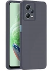 Mey İthalat®   Redmi Note 12 Pro 5G Kılıf Nano içi Kadife Silikon - Gri