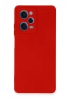 Mey İthalat®   Redmi Note 12 Pro 5G Kılıf Nano içi Kadife Silikon - Kırmızı