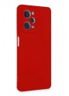 Mey İthalat®   Redmi Note 12 Pro 5G Kılıf Nano içi Kadife Silikon - Kırmızı
