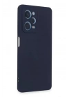 Mey İthalat®   Redmi Note 12 Pro 5G Kılıf Nano içi Kadife Silikon - Lacivert