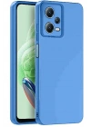 Mey İthalat®   Redmi Note 12 Pro 5G Kılıf Nano içi Kadife Silikon - Mavi