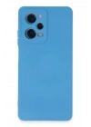 Mey İthalat®   Redmi Note 12 Pro 5G Kılıf Nano içi Kadife Silikon - Mavi