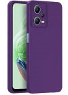 Mey İthalat®   Redmi Note 12 Pro 5G Kılıf Nano içi Kadife Silikon - Mor