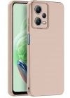 Mey İthalat®   Redmi Note 12 Pro 5G Kılıf Nano içi Kadife Silikon - Pudra