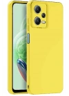 Mey İthalat®   Redmi Note 12 Pro 5G Kılıf Nano içi Kadife Silikon - Sarı