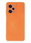 Mey İthalat®   Redmi Note 12 Pro 5G Kılıf Nano içi Kadife Silikon - Turuncu