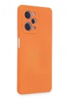 Mey İthalat®   Redmi Note 12 Pro 5G Kılıf Nano içi Kadife Silikon - Turuncu