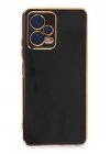 Mey İthalat®   Redmi Note 12 Pro 5G Kılıf Volet Silikon - Siyah