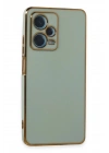 Mey İthalat®   Redmi Note 12 Pro Plus Kılıf Volet Silikon - Açık Yeşil