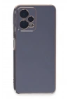Mey İthalat®   Redmi Note 12 Pro Plus Kılıf Volet Silikon - Mavi