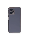 Mey İthalat®   Redmi Note 12 Pro Plus Kılıf Volet Silikon - Mavi