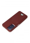 Mey İthalat®   Redmi Note 12S Kılıf Kelvin Kartvizitli Silikon - Bordo