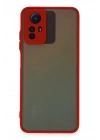 Mey İthalat®   Redmi Note 12S Kılıf Montreal Silikon Kapak - Kırmızı