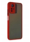 Mey İthalat®   Redmi Note 12S Kılıf Montreal Silikon Kapak - Kırmızı