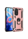 Mey İthalat®   Redmi Note 12S Kılıf Sofya Yüzüklü Silikon Kapak - Rose