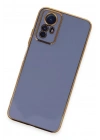 Mey İthalat®   Redmi Note 12S Kılıf Volet Silikon - Mavi