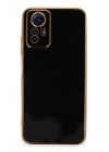Mey İthalat®   Redmi Note 12S Kılıf Volet Silikon - Siyah