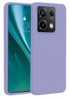 Mey İthalat®   Redmi Note 13 4G Kılıf First Silikon - Lila