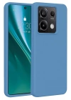 Mey İthalat®   Redmi Note 13 4G Kılıf First Silikon - Mavi