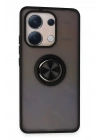 Mey İthalat®   Redmi Note 13 4G Kılıf Montreal Yüzüklü Silikon Kapak - Siyah