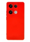 Mey İthalat®   Redmi Note 13 4G Kılıf Nano içi Kadife Silikon - Kırmızı