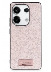 Mey İthalat®   Redmi Note 13 Pro 4G Bright Simli Kapak - Pembe