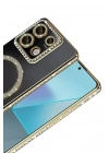 Mey İthalat®   Redmi Note 13 Pro 4G Joke Simli Magneticsafe Kılıf - Gold