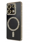 Mey İthalat®   Redmi Note 13 Pro 4G Joke Simli Magneticsafe Kılıf - Gold