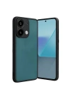 Mey İthalat®   Redmi Note 13 Pro 4G Kılıf Aras Deri Kapak - Açık Yeşil