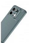 Mey İthalat®   Redmi Note 13 Pro 4G Kılıf Auto Focus Karbon Kapak - Gri