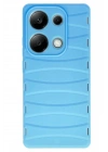 Mey İthalat®   Redmi Note 13 Pro 4G Kılıf Bibercas Silikon Kapak - Mavi