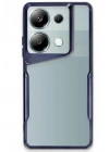Mey İthalat®   Redmi Note 13 Pro 4G Kılıf Boyi Silikon Kapak - Lacivert