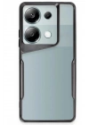 Mey İthalat®   Redmi Note 13 Pro 4G Kılıf Boyi Silikon Kapak - Siyah