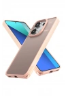 Mey İthalat®   Redmi Note 13 Pro 4G Kılıf Elegant Kapak - Pudra