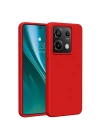 Mey İthalat®   Redmi Note 13 Pro 4G Kılıf First Silikon - Kırmızı