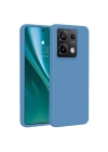 Mey İthalat®   Redmi Note 13 Pro 4G Kılıf First Silikon - Mavi