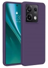 Mey İthalat®   Redmi Note 13 Pro 4G Kılıf First Silikon - Mor
