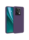 Mey İthalat®   Redmi Note 13 Pro 4G Kılıf First Silikon - Mor