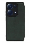 Mey İthalat®   Redmi Note 13 Pro 4G Kılıf Flip Cover - Koyu Yeşil