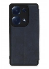 Mey İthalat®   Redmi Note 13 Pro 4G Kılıf Flip Cover - Lacivert