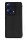 Mey İthalat®   Redmi Note 13 Pro 4G Kılıf Flip Cover - Siyah