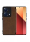 Mey İthalat®   Redmi Note 13 Pro 4G Kılıf Flip Cover - Taba