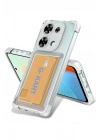 Mey İthalat®   Redmi Note 13 Pro 4G Kılıf Kart Şeffaf Silikon - Şeffaf