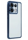 Mey İthalat®   Redmi Note 13 Pro 4G Kılıf  Lensli Silikon - Lacivert