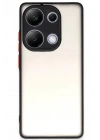 Mey İthalat®   Redmi Note 13 Pro 4G Kılıf Montreal Silikon Kapak - Siyah