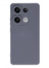 Mey İthalat®   Redmi Note 13 Pro 4G Kılıf Nano içi Kadife Silikon - Gri