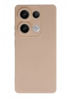 Mey İthalat®   Redmi Note 13 Pro 4G Kılıf Nano içi Kadife Silikon - Pudra