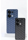 Mey İthalat®   Redmi Note 13 Pro 4G Kılıf Petek Silikon Kapak - Siyah