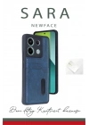 Mey İthalat®   Redmi Note 13 Pro 4G Kılıf Sara Kartvizitli Deri Kılıf - Siyah